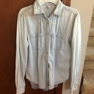 Denim colored button down